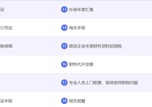 小美熊代辦自貿區(qū)代理記賬服務內容