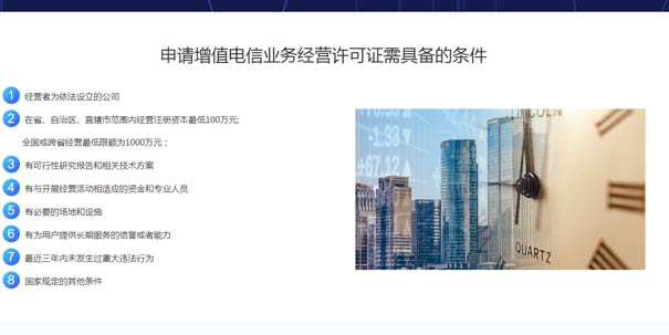 一類(lèi)增值電信業(yè)務(wù)牌照要求